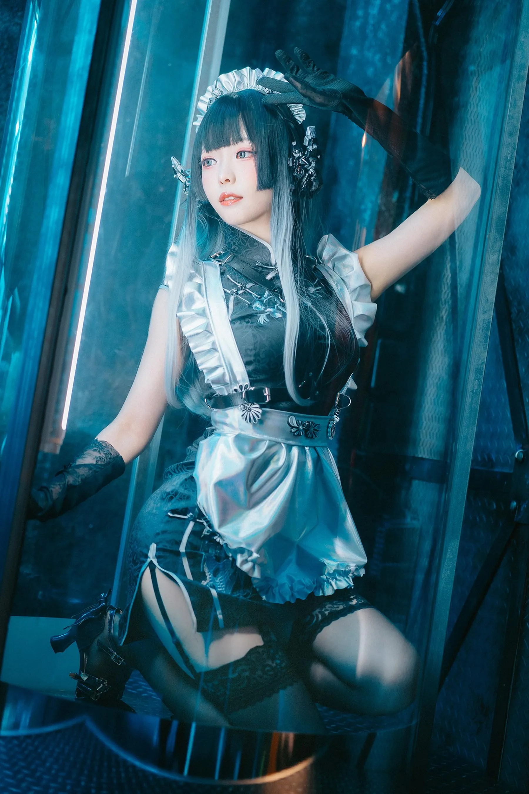 ElyEE子 – NO.117 賽博女僕 Melanite黑榴石 [31P]插图6